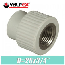 Муфта с внутренней резьбой Valfex D20x3/4"